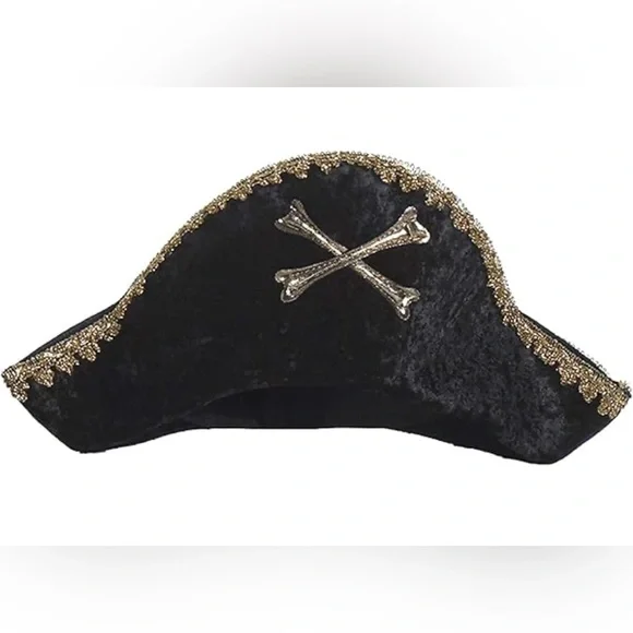 New Captain Hook Pirate Hat for Kids, One Size Fits All - Picture 2 of 6